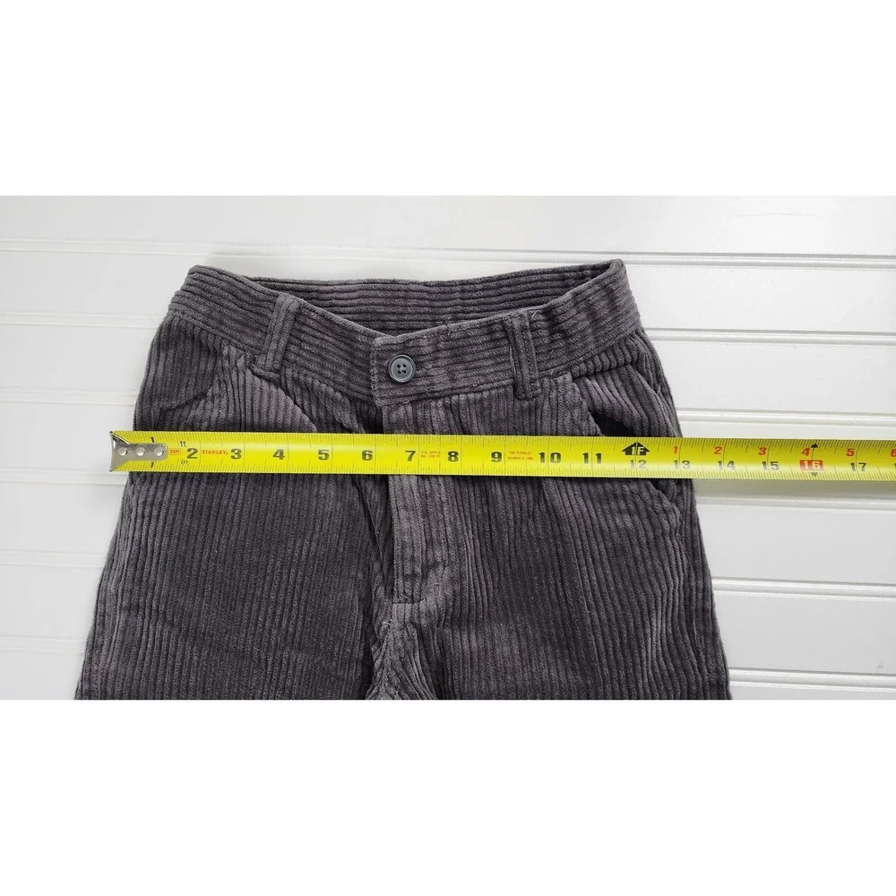 Gymboree Boys Gray‎ Corduroy Pants Size 8 Adjustable Waist Soft Feel Casual